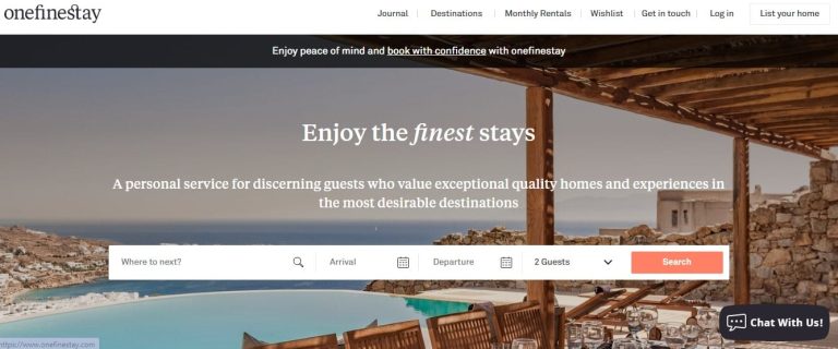 Sites de Location Saisonnière de luxe (hors Airbnb)